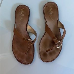 Lilly Pulitzer flip flops